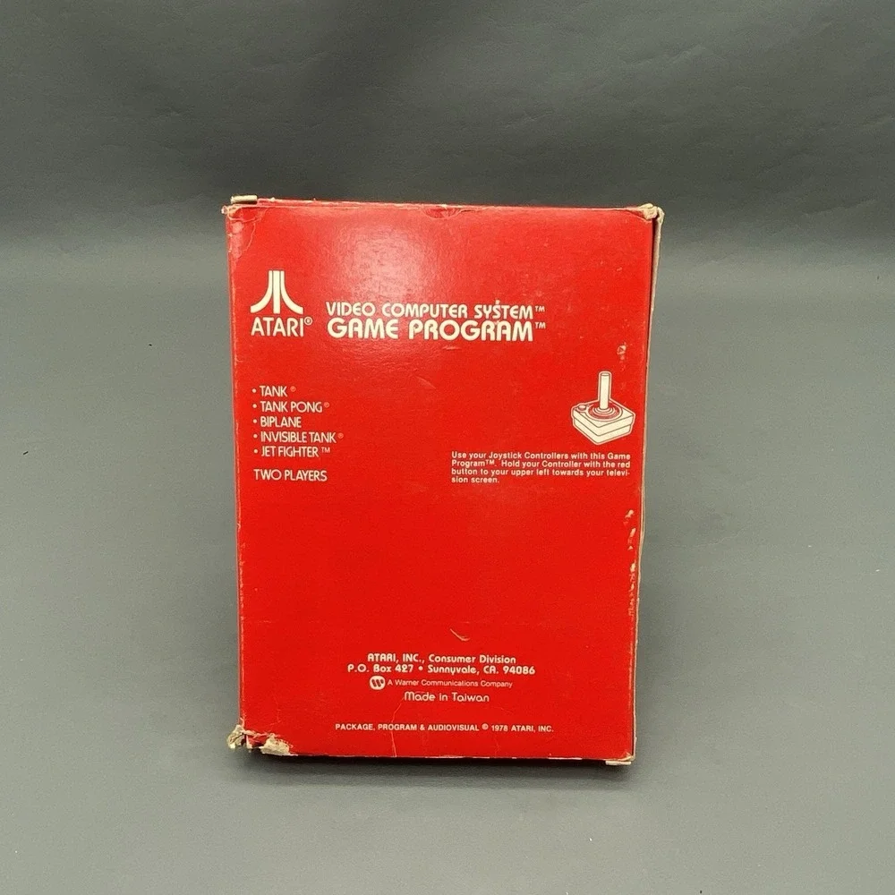 Combat (Atari 2600) Picture Label Game Cart w/ Box/ Instruction Program